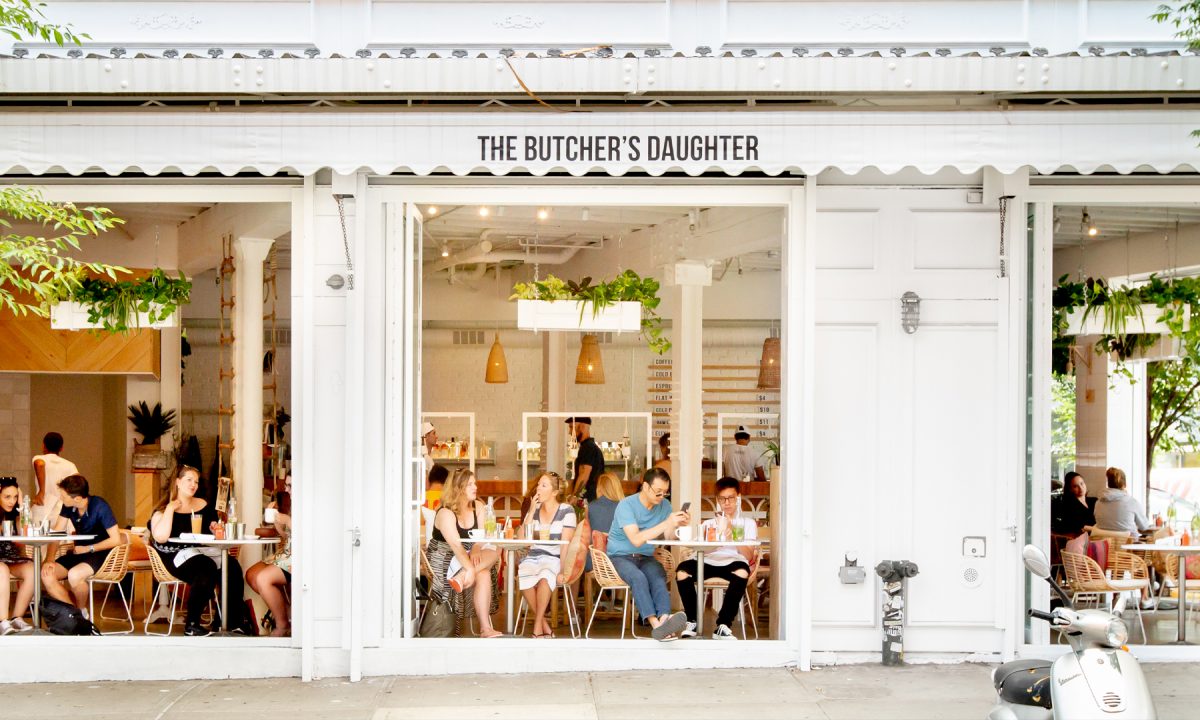 exterior shot of The Butcher's Daughter in Venice