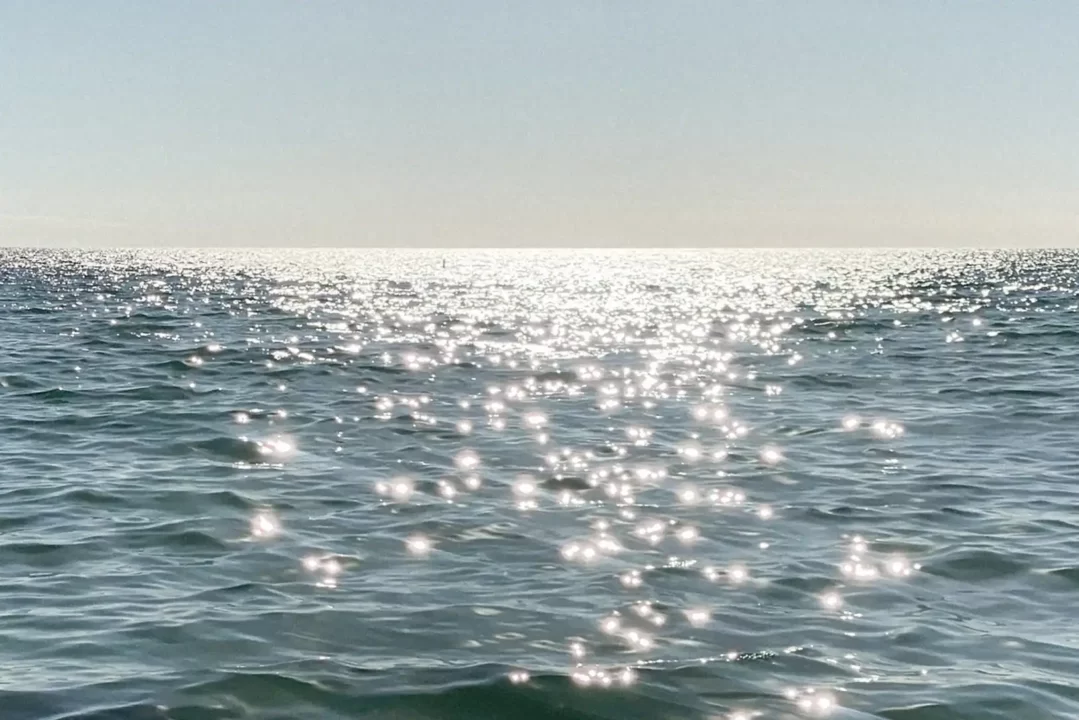 Sparkling pacific ocean.